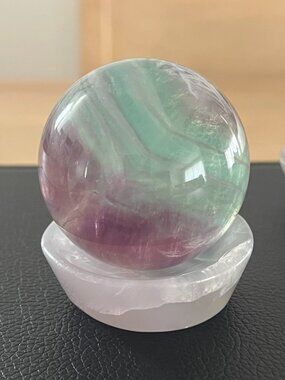 Rainbow Fluorite Crystal Sphere